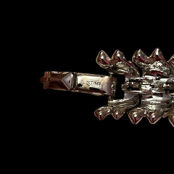 Vintage STAR Silver Tone Link Bracelet - Picture 5 of 5